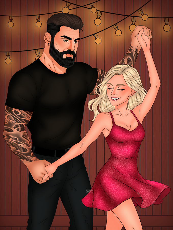 Weston e Britney dançando